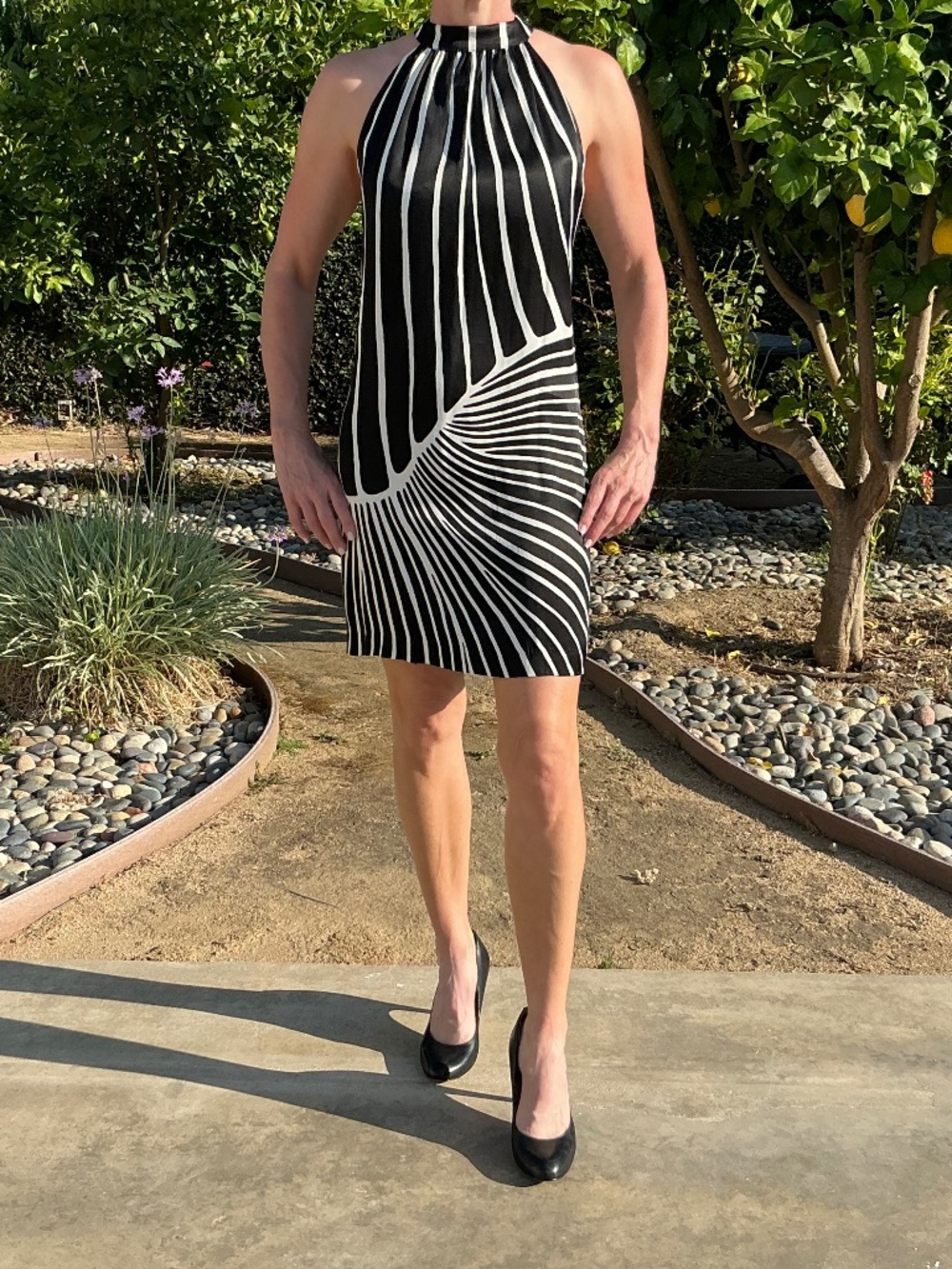 Trina Turk Black and White Dress